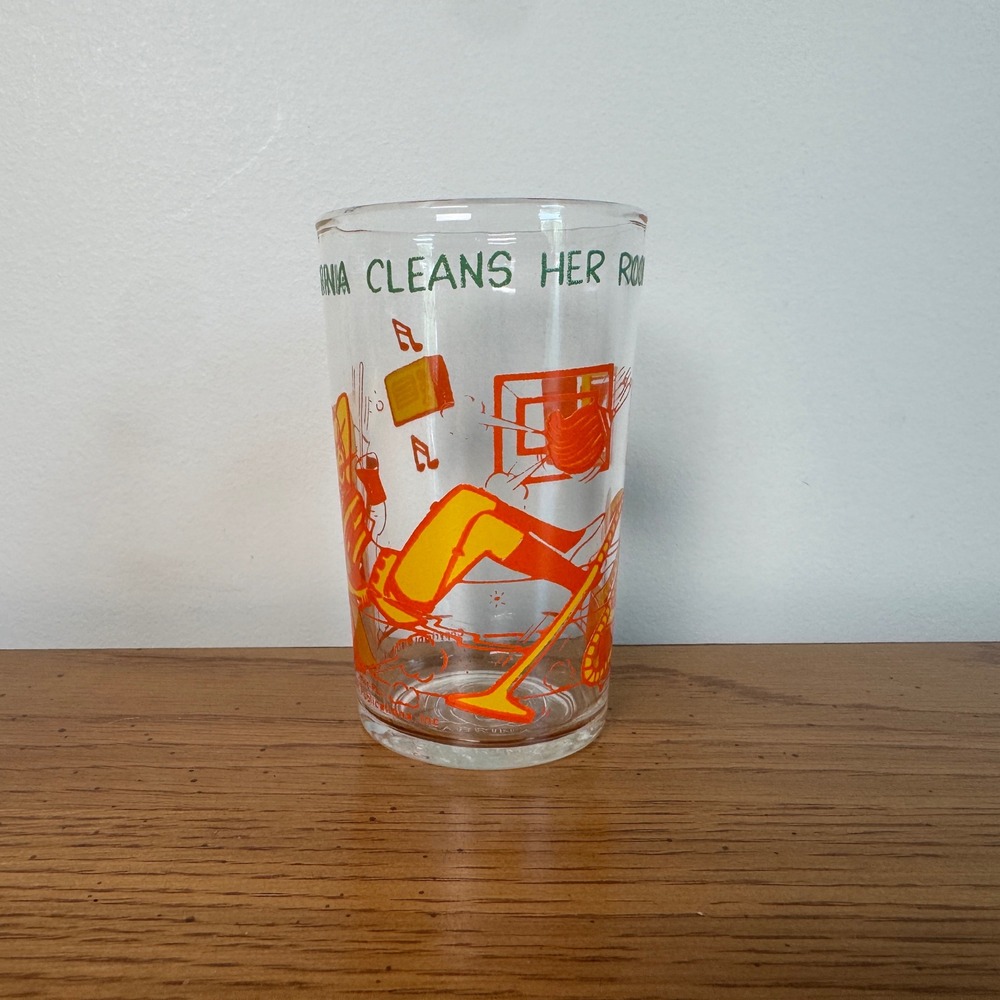 Vintage 1971 Sabrina the Teenage Witch Archie Comics Juice Glass Orange - Picture 9 of 9